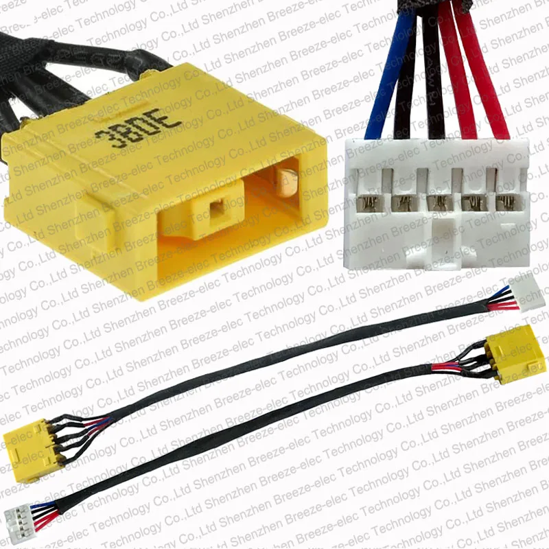 100 Tested New Laptop DC POWER JACK wire socket Cable connector for