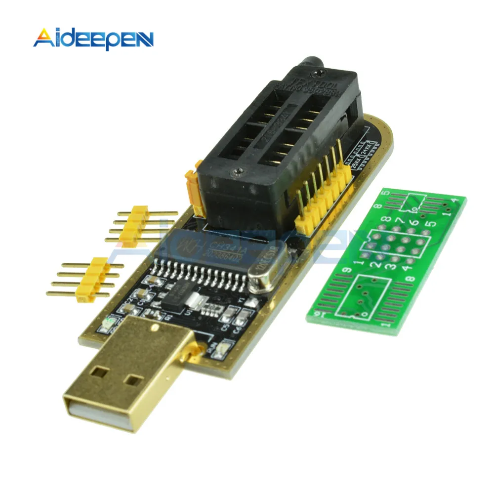 CH341A 24 25 серии EEPROM флэш-память биос USB программист модуль+ SOIC8 SOP8 тестовый зажим для EEPROM 93CXX/25CXX/24CXX