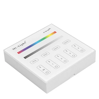 

Milight B3 4-Zone RGB/RGBW Smart Panel Remote Controller 2.4GHz Led Bulb Controller 3V(2*AAA Battery) Led Controller