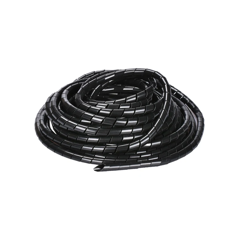 

10M Winding Tube PE Pipe diameter 6mm 8mm black transparent spiral cable Wrapping wire for 3d printer RepRap Flame retardant