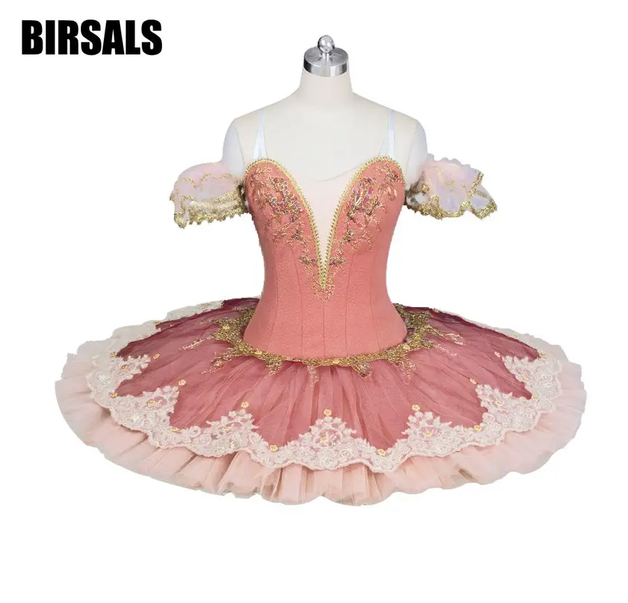 Розовая фея Профессиональный Балетные костюмы пачка Для женщин взрослых Производительность фея кукла блюдо Костюм с балетной юбкой bt9124