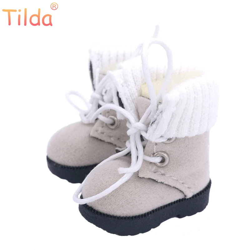 Tilda 1/6 Blyth кукольные ботинки обувь для кукол Blythe модные 3 2 см мини зимние кожаные