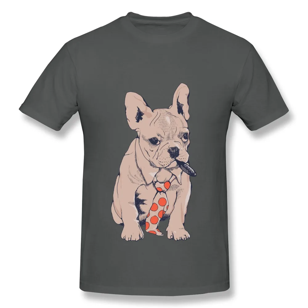T Shirt Men Casual French Bulldog Boss Custom Your Own Slim Fitted Men