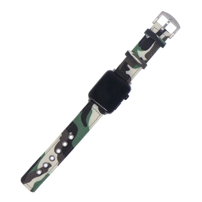 Camouflage Nylon Band Strap Watchband for Apple Watch Band Series 3/2/1 Sport Bracelet 42 mm 38 mm For iwatch Band