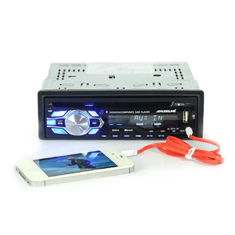 

Car Audio Receiver 2017 Hot Single Din Car Bluetooth DVD CD Player Vehicle MP3 Stereo Radio Z916 DROPSHIP