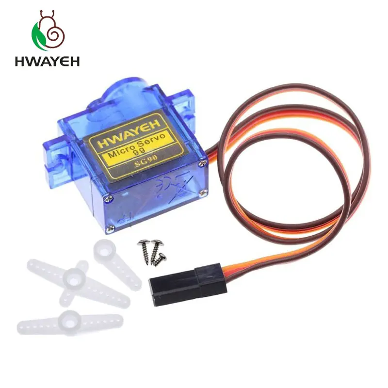 10 шт. HWAYEH Rc Mini Micro 9g 1 6 кг сервопривод SG90 Для arduino RC 250 450 6CH для вертолет самолет