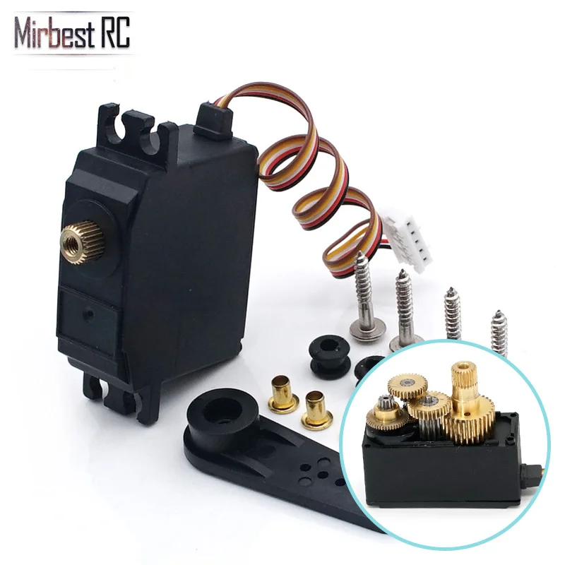 Металлическая Шестерня сервокрутящий момент 5 кг WLtoys 12428 12423 бесщеточные детали