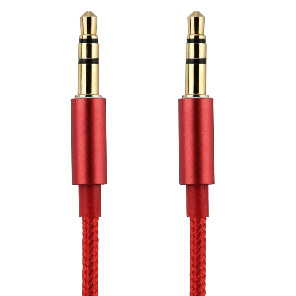 

EPULA 3.5MM AUX Audio Cable 4 Pole Jack Male To Male Headphone Auxiliary Cord Stereo Audio Wire Core 1M