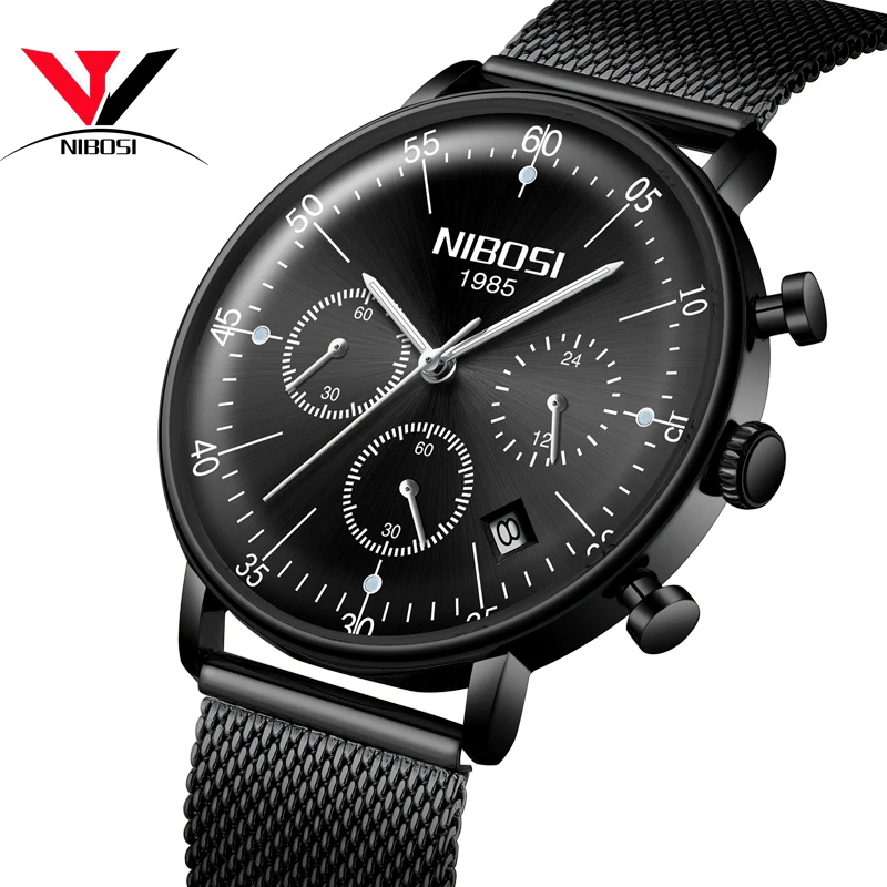 Reloj Hombre 2018 Роскошные мужские часы с календарем Мужские Аналоговые кварцевые