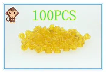 

YILONG 100PCS Soft yellow color T Type Tattoo Grommet For Needle Machine Supply 2100408-5