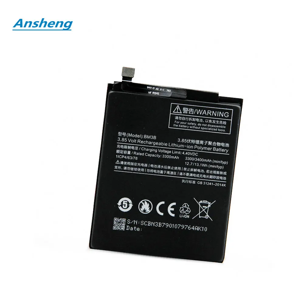 

High Quality 3.8V 3400Mah BM3B Battery For Xiaomi Mi Mix2 Mix 2 Smartphone