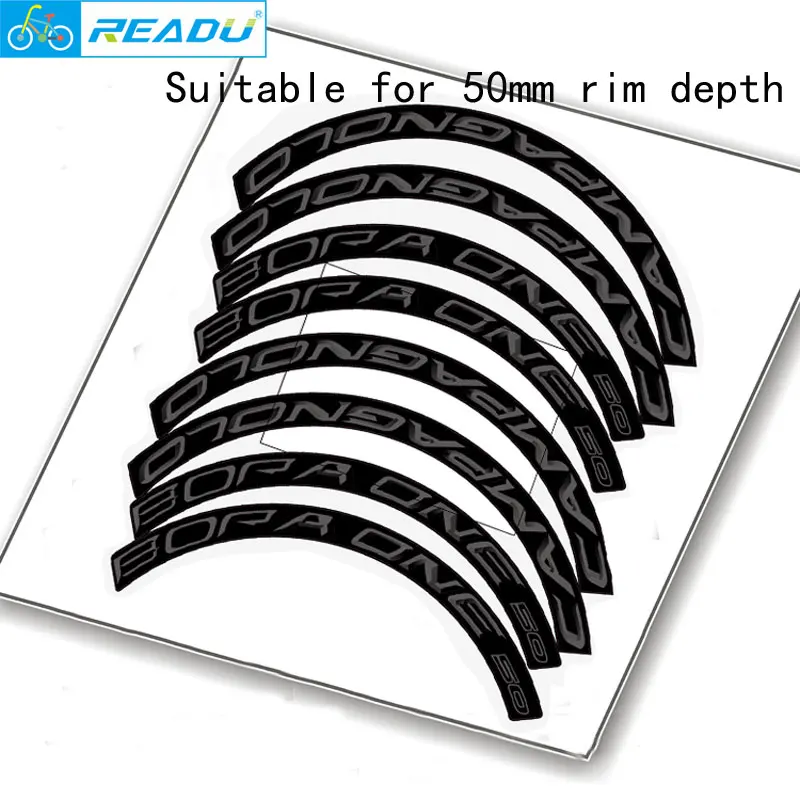 

BORA ULTRA one 50mm Three-dimensional Road Racing Bike Wheel sticker road bike wheel set decals