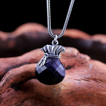 

Silver Jewelry, Silver Jewelry Accessories, Matte Craft, Cut Blue Sand, Lady M2018y Bag, Pendant, Summer Refreshing.