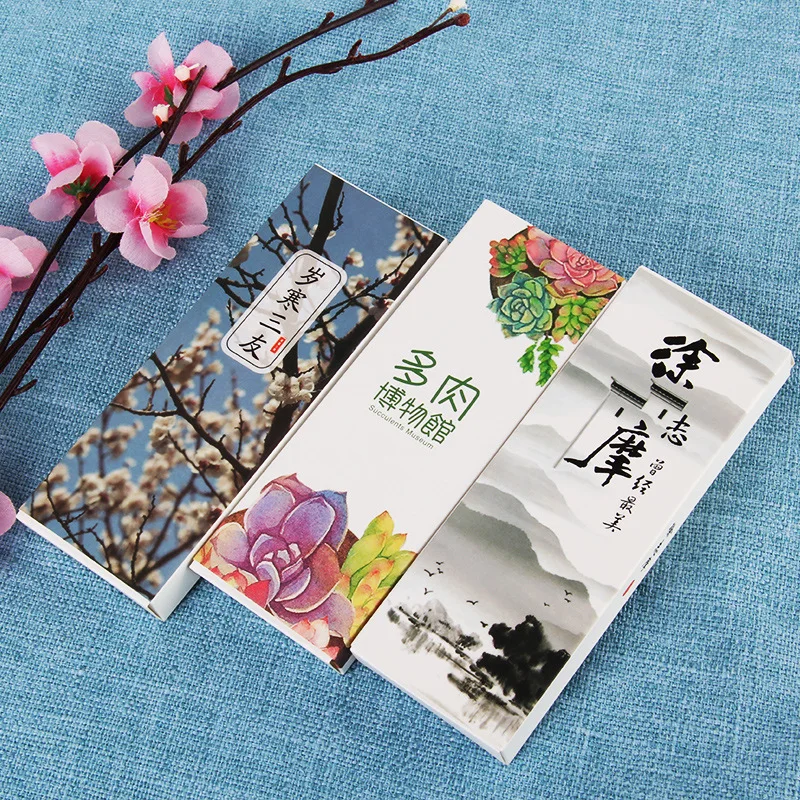 30 шт./кор. творческие в китайском стиле в штучной упаковке закладки различных винтажные отличные бумажные закладки для книг