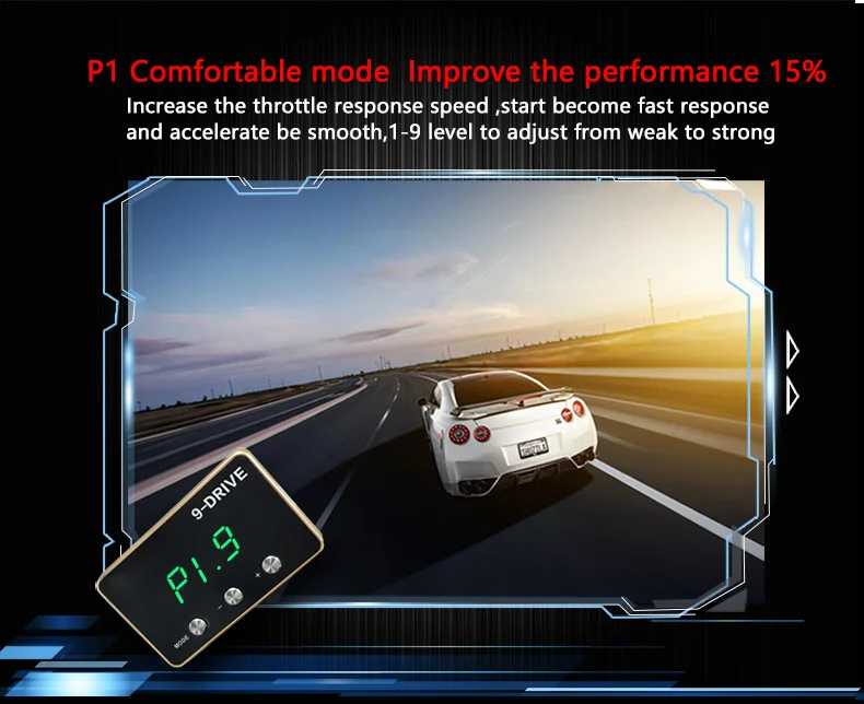  Manufacturer 9 Drives 5 Modes Car Electronic Throttle Controller Plug & Play Portable Car Performan