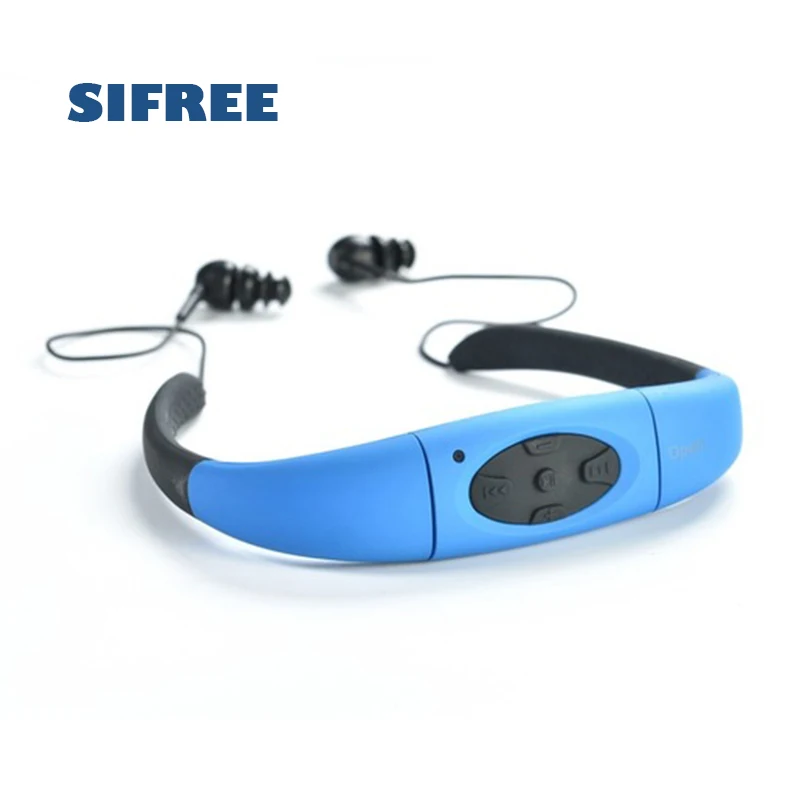 

4GB Waterproof IPX8 Music MP3 Player Underwater Sports Earphone Neckband Stereo Audio Headphones with FM Diving Swimming Pool