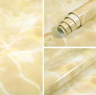 

Self-adhesive marble stickers kitchen countertop cabinet renovation stickers desktop waterproof and oil-proof wallpaper