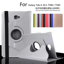 Кожаный чехол с поворотом на 360 градусов для samsung Galaxy Tab A A6 10,1 T580 T585, защитный чехол для планшета