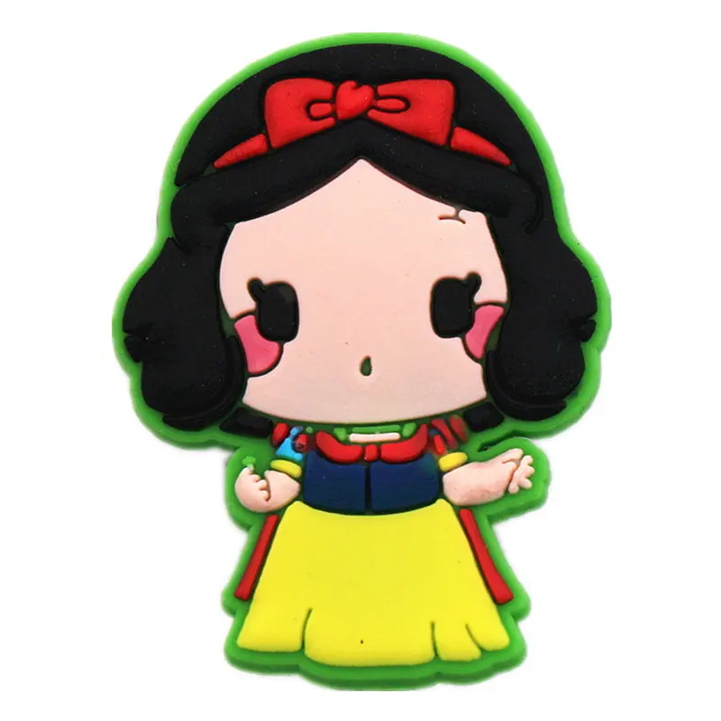 Single Sale 1Pcs Shoe Charms Cartoon Princess Series Shoe Accessories Shoe Decoration for croc jibz Kid's Party X-mas Gift - Color: A