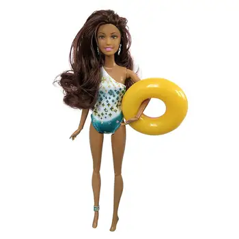 

12 Inch African Black Doll Baby Movable Joint Toy Best Gift Toy Fine Workmanship Smooth Edges Long Curly Hair In Stock Girl Gift