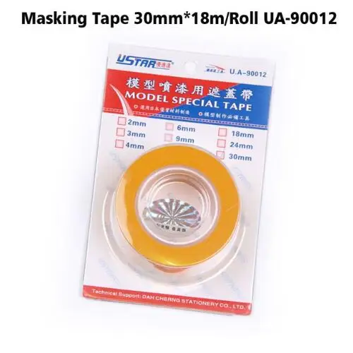 U-STAR Masking Tape 2mm-50mm 10 Sizes Model Special Masking Tape Model Hobby Painting Tools Accessory