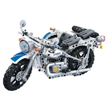 Новинка техника Урал сторона трехколесный 1:8 мото строительные блоки модель мотоцикла Кирпичи Классические для игрушка-подарок для детей