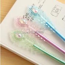 48 шт./упак. 0.38 мм свежий Алмаз Павлин Стиль гелевая ручка унисекс перо супермаркет продвижение подарок детям приз