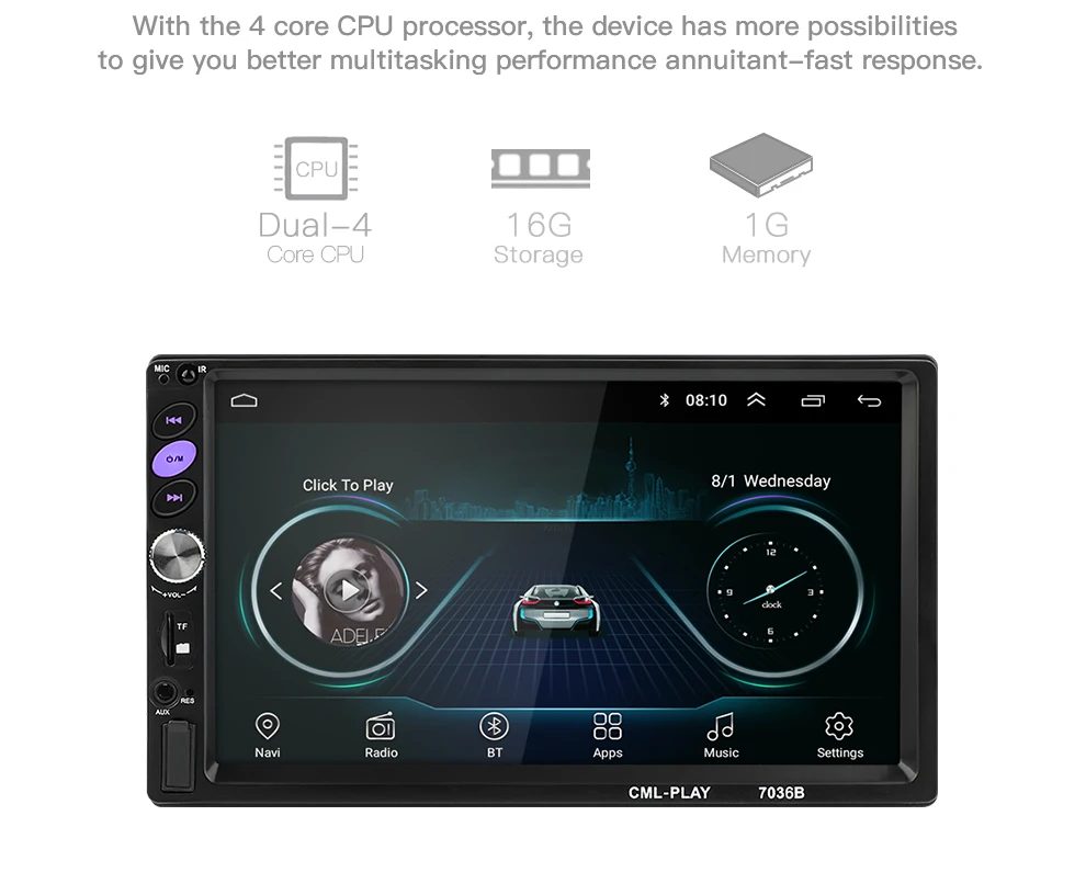 Универсальный 2 din Автомобильный Радио Android MP5 плеер сенсорный экран gps навигация Авторадио Android Wifi Автомобильный мультимедийный плеер Mirrorlink