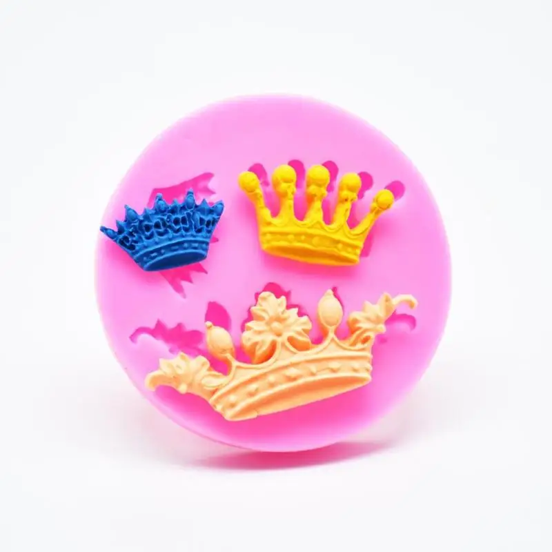 

DIY 3D Silicone Mold Crowns Cake from Princess Queen Fondant Cake Cupcake Cake Decorating Tools Pastry Baking Tool