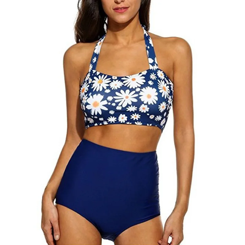 

Bikini 2019 High Waist Push Up Bikinis Two Piece Swimsuits Women's Bathing Suit Women Tankini Swimwear Sexy Female Swimsuit