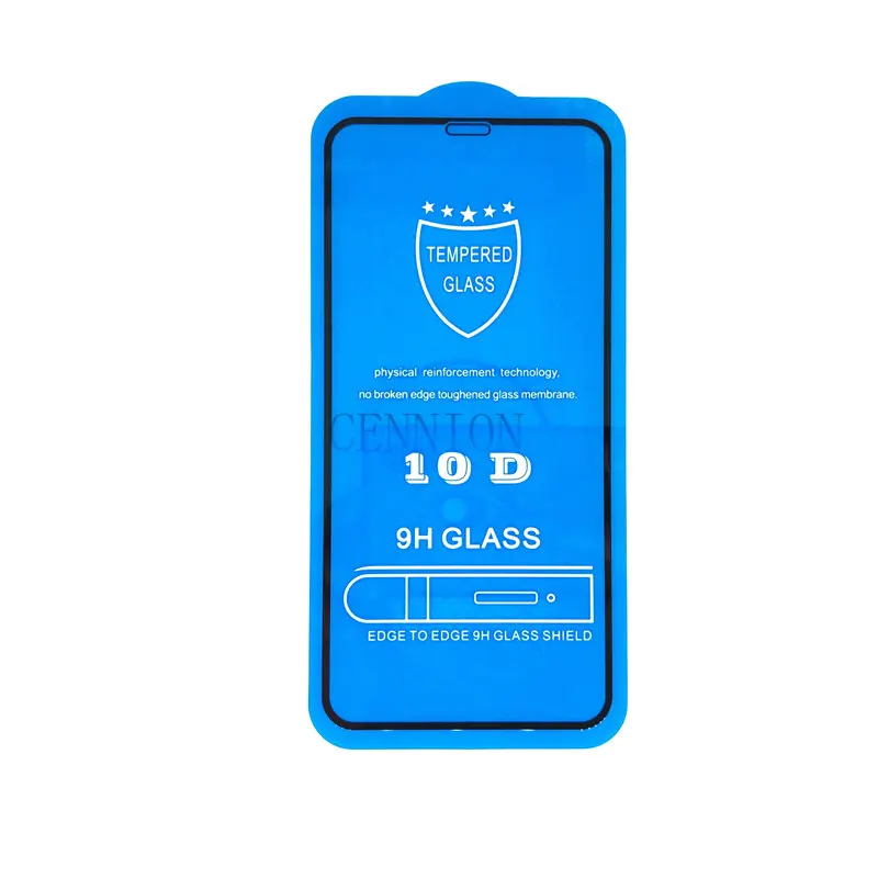 Anti Scratch 10D Full Cover Tempered Glass Protector for iPhone 13 12 5.4 6.1 6.7 11 XR XS Max 8 7 Plus 25pcs No Retail Package
