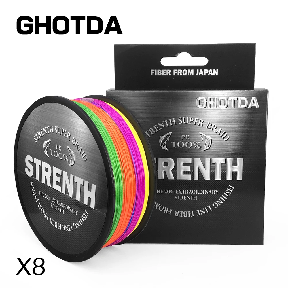 

Fishing Line 8 Strands Carp Fishing 500m 100% PE Cord Pesca 5 Colors Braided Line Peche Strong 20-88LB Fishing Wire