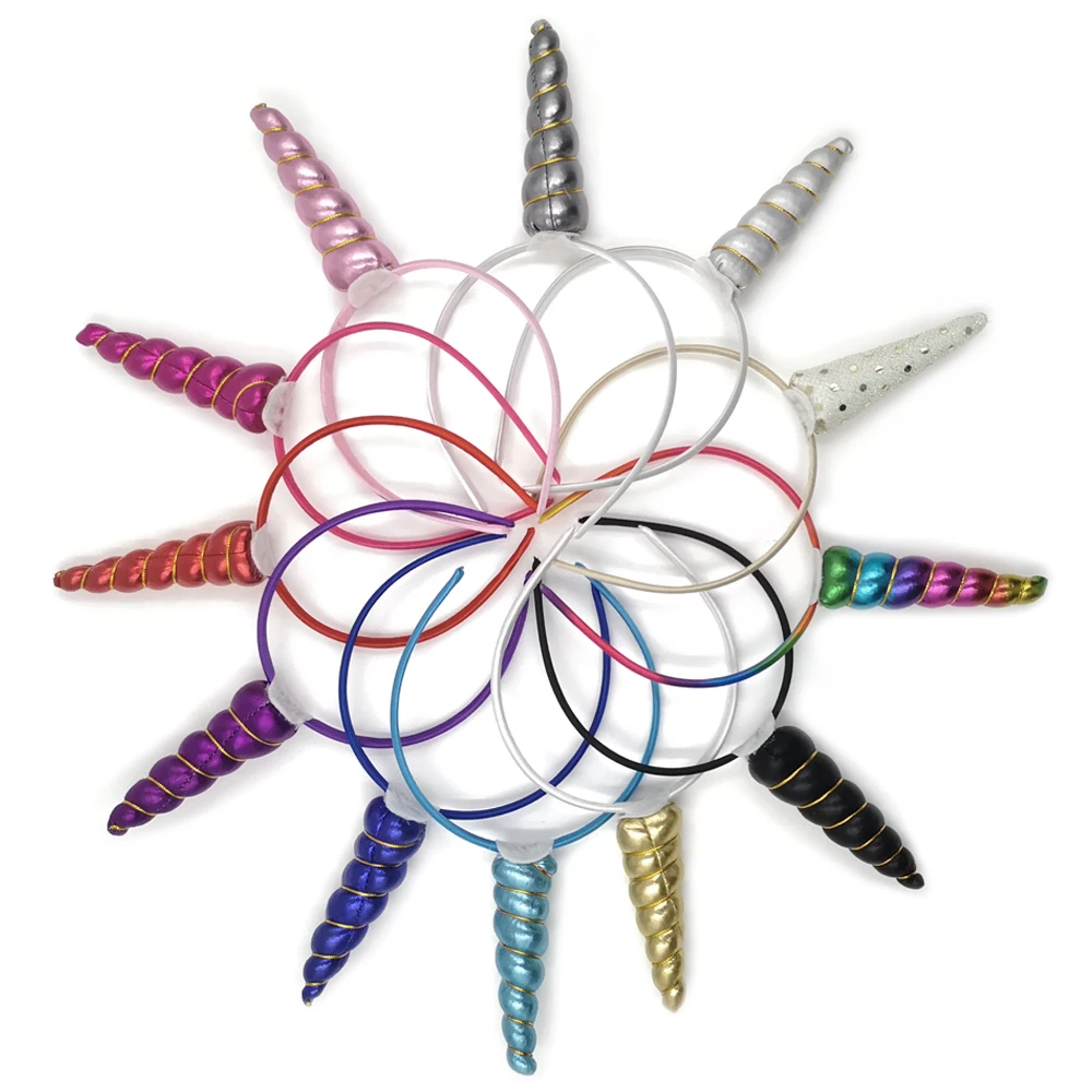 

10pcs/lot 11Colors Unicorn Hair Clasp Baby Girls Headband Infant Hair Accessory Kidocheese