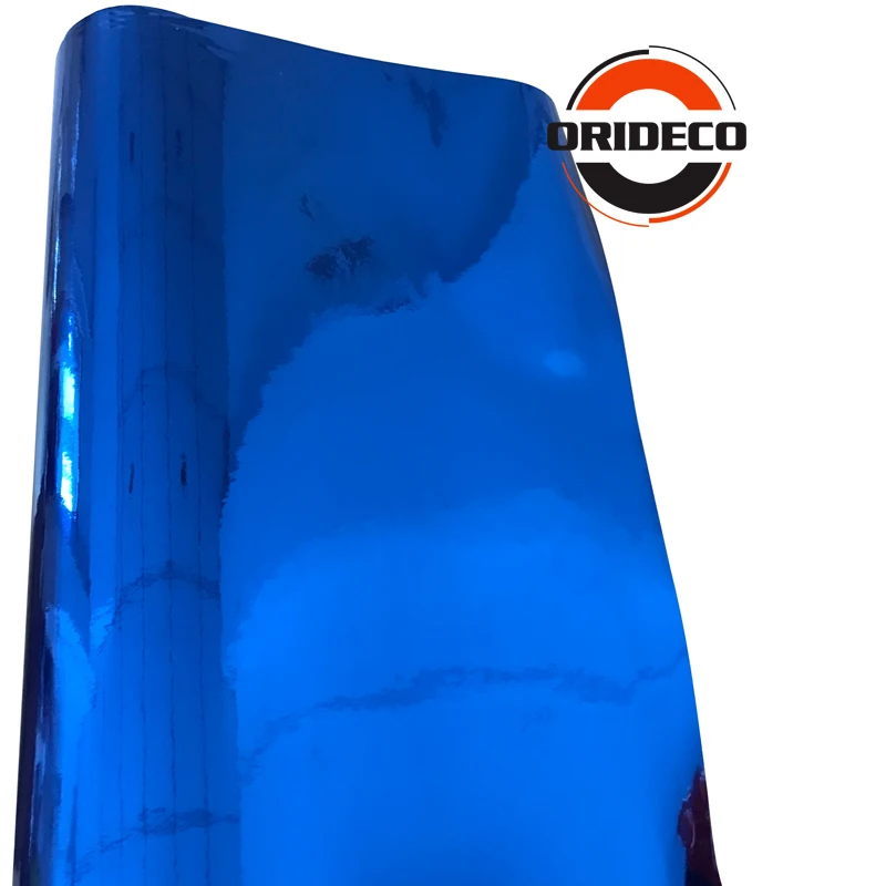 blue mirror chrome film car wrapping sticker 1