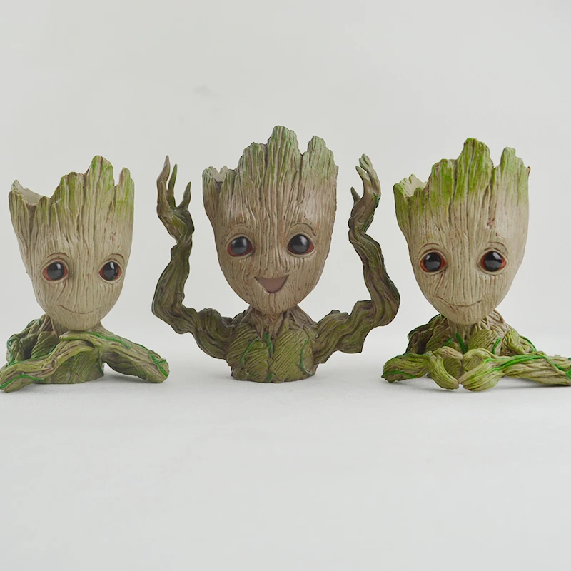 Boom Man Baby grootteds Anime Action Figure Penhouder Guardians van De Galaxy 2 Model Hero pen pot en bloempot Speelgoed