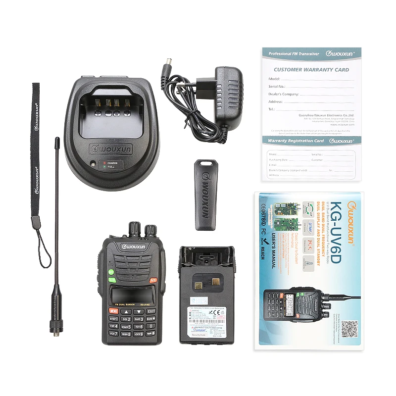 Wouxun KG UV 6D V/U 136 174/400 480 МГц двухдиапазонный Wi иди и болтай Walkie Talkie Ham двухстороннее
