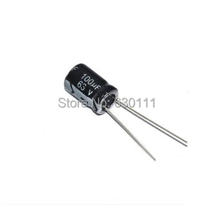 

500pcs 100uF 63V 105 high frequency Radial Electrolytic Capacitor 8*12mm