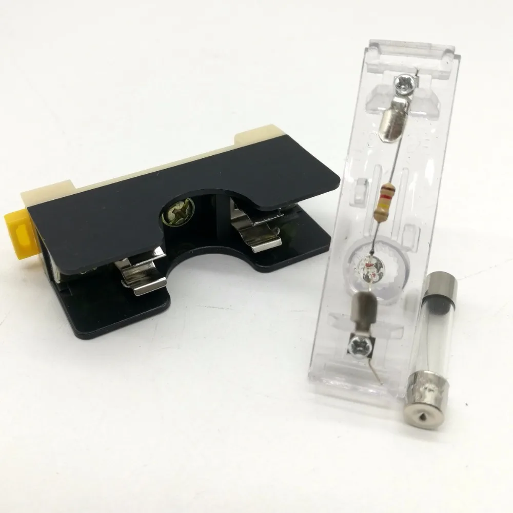 2pcs 35MM DIN Rail 6x30mm glass fuse holder Single guide fuse box with 10A fuse-in Fuses from Home Improvement on Aliexpress.com | Alibaba Group