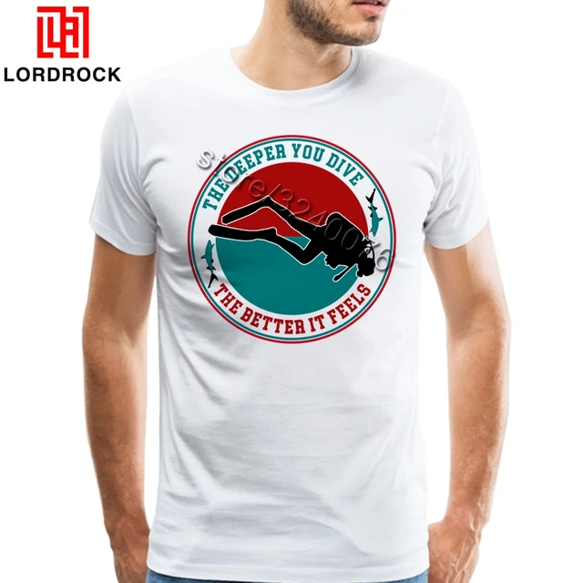 Original Design Short Sleeves Casual Shirts Scuba Dive T Shirt Men's