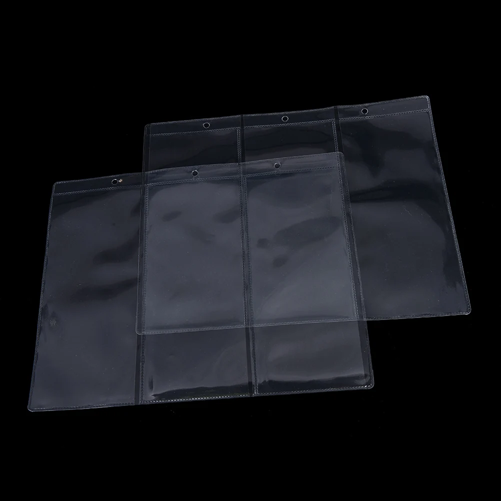 

3 Line/Page 180 Mmx 80 Mm Banknotes Money Transparent PVC Page Of Paper Money Coin Album Loose-leaf Inners Of Coin Money Holders