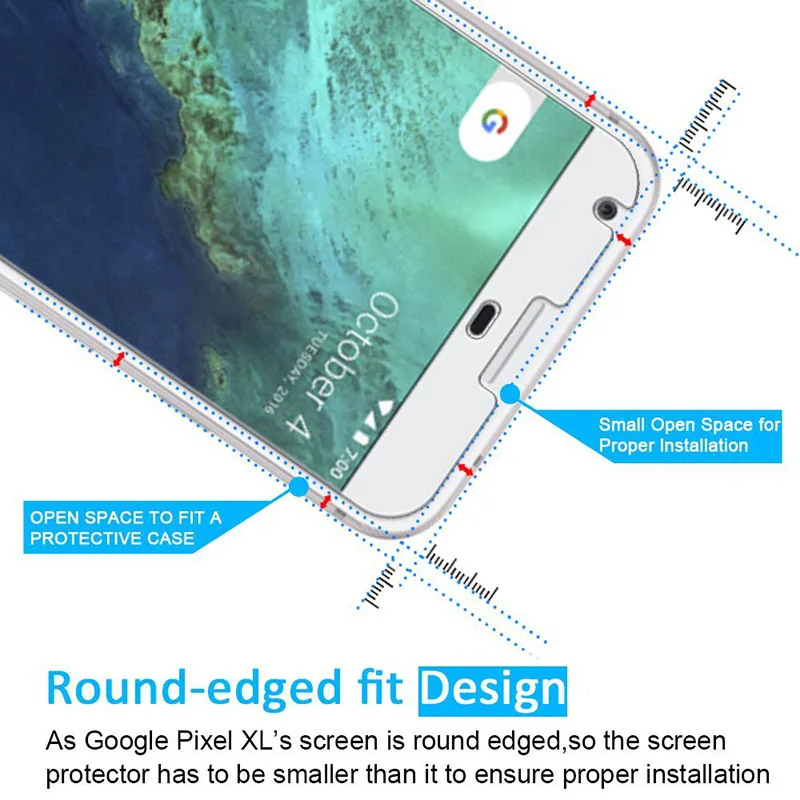 2 шт Полное покрытие закаленное для Google Pixel 3 3XL Закаленное стекло пленка 5 6