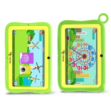 Yuntab 7 дюймов Q88R 4 цвета Детские планшеты ПК Android 4.4 HD 1024*600 Дисплей, родительский Управление iwawa Software с шикарным Стенд чехол
