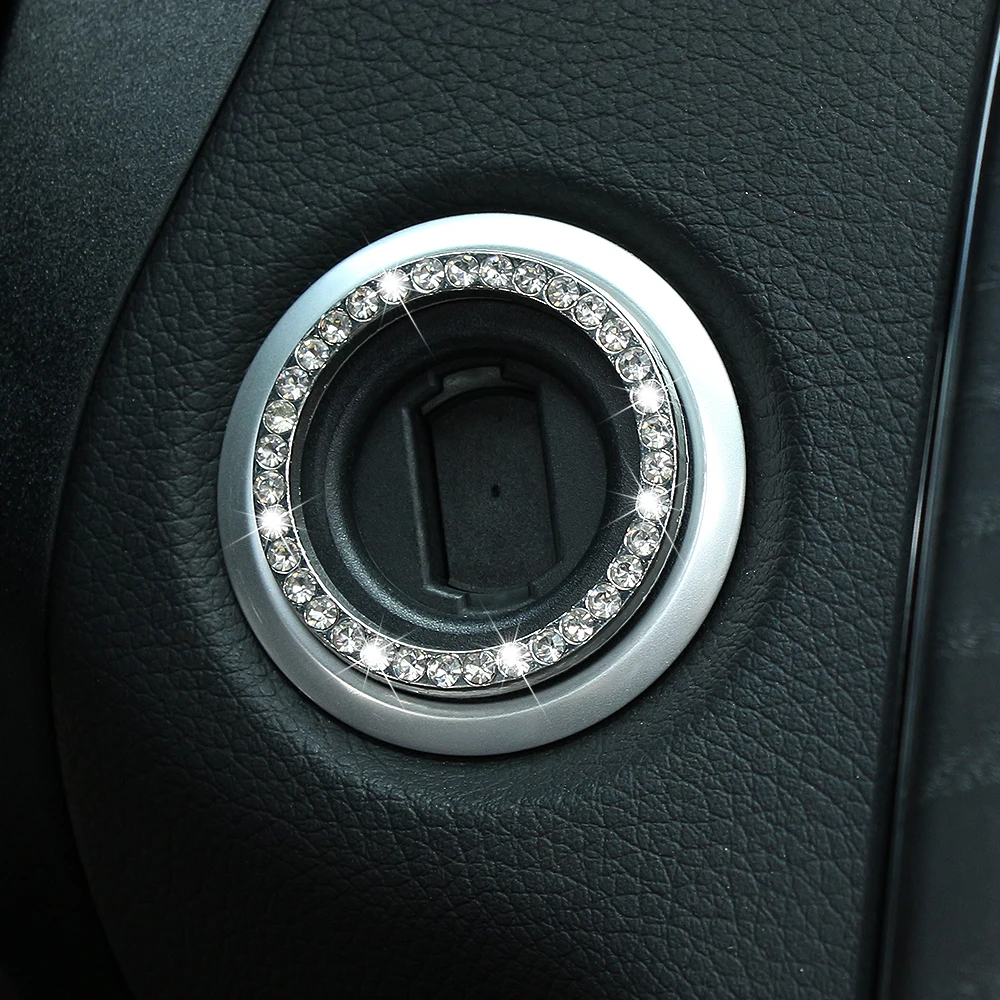 

Crystal Car Engine Start Stop Ignition Key Ring For Renault Koleos Fluenec Latitude Kadjar Captur Talisman Megane RS Sandero