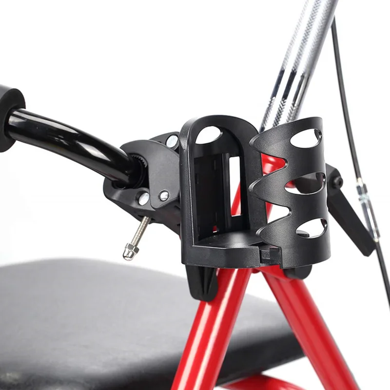 Black Drink Cup Holder Bottle Stand For Wheelchair Walker Rollator Bike Stroller