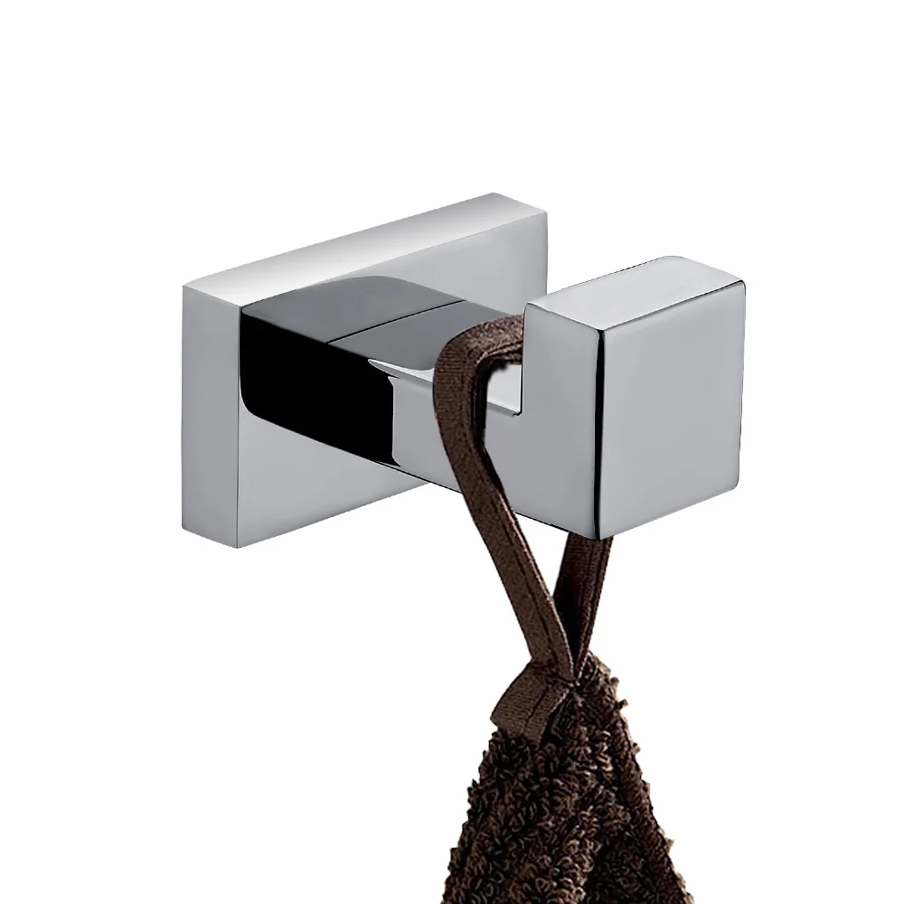 AUSWIND Modern 304 stainless steel polish silver coat hook Square