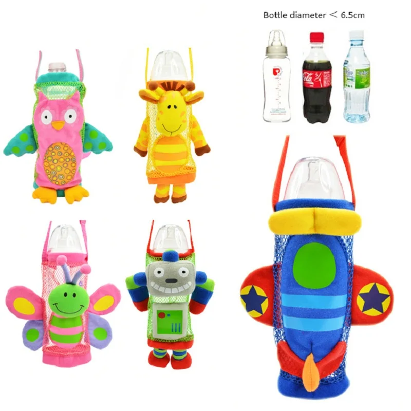 Baby feeding bottle cover bags kids mesh water bottle pockets with