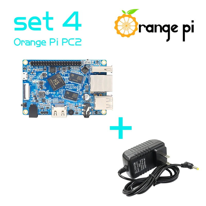 

Orange Pi PC2 set 4 : Orange Pi PC2 + Power Supply Run Android 4.4, Ubuntu, Debian Image