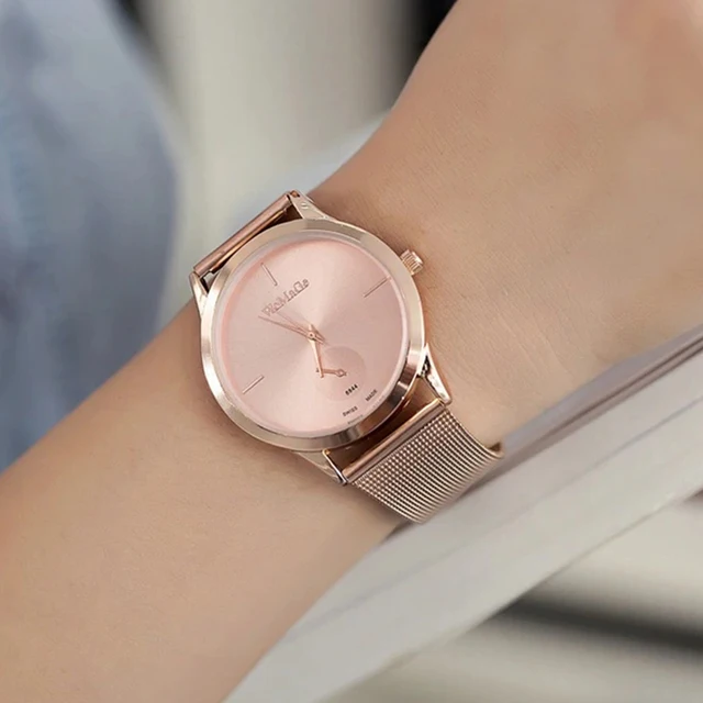 Fashion Alloy Belt Mesh Watches Unisex Women Watches Casual Couple Quartz Wristw Fashion Alloy Belt Mesh Watches Unisex Women Watches Casual Couple Quartz Wristw