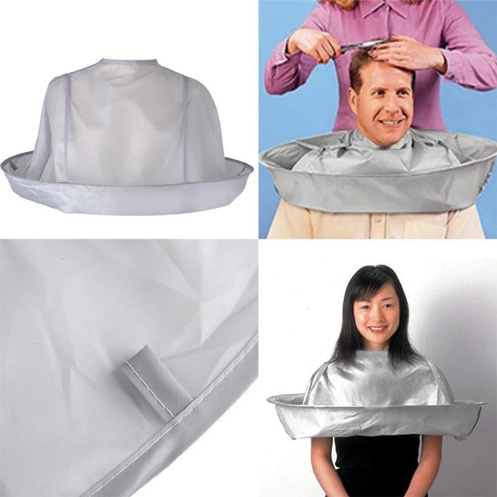 Y&W&F 1pc Silver Grey Adult Foldable Hair Cutting Cloak ...
