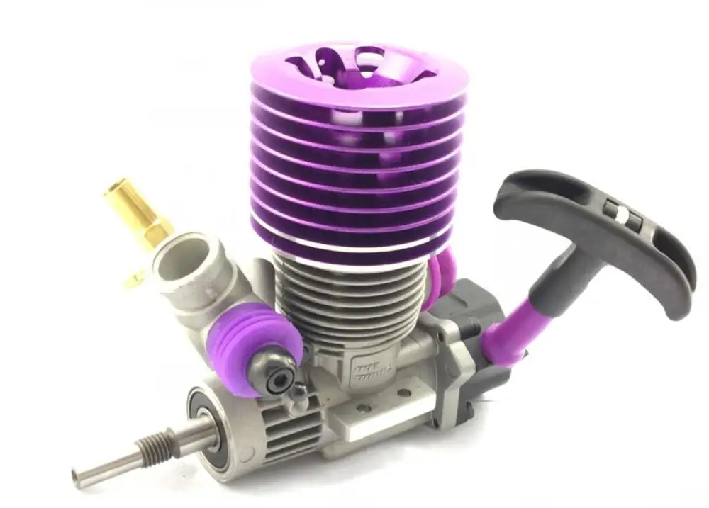 Moteur 18cc pour Hobao Hyper TT – Buggy RC 1/10 Off Road & On Road, vue arrière avec le support de montage